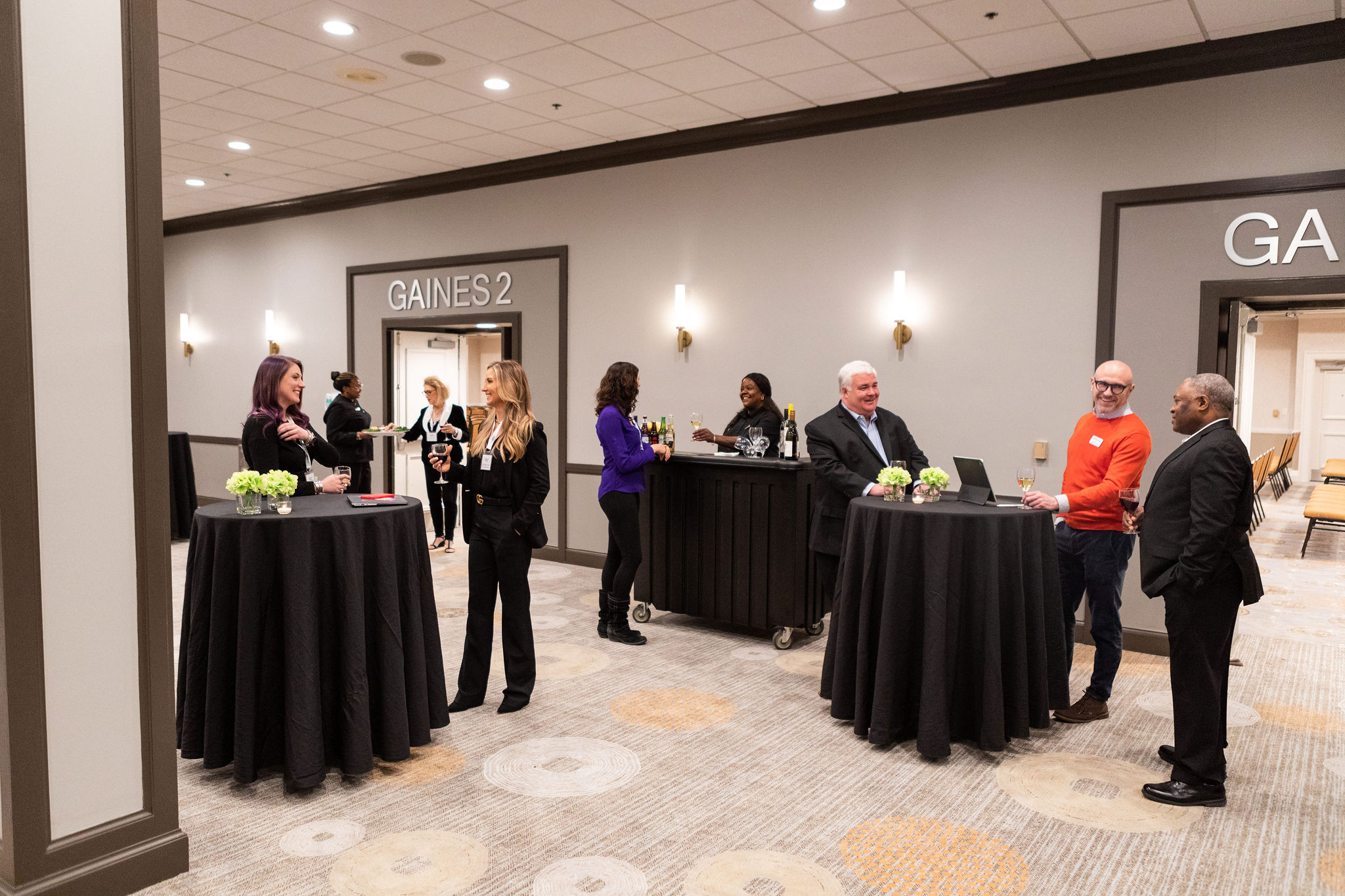 Tables for Reception at Benton Convention Center