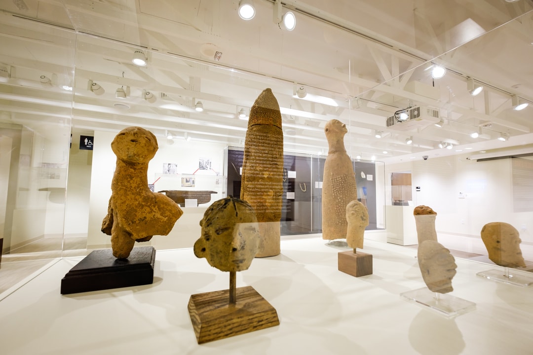 Art displayed at the LAM Museum of Anthropology in Winston-Salem, North Carolina