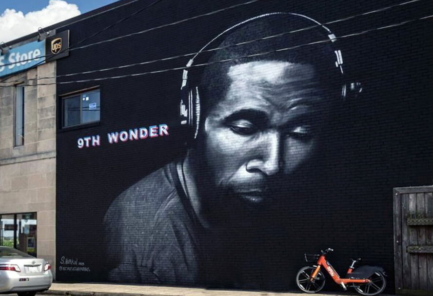 9th Wonder mural