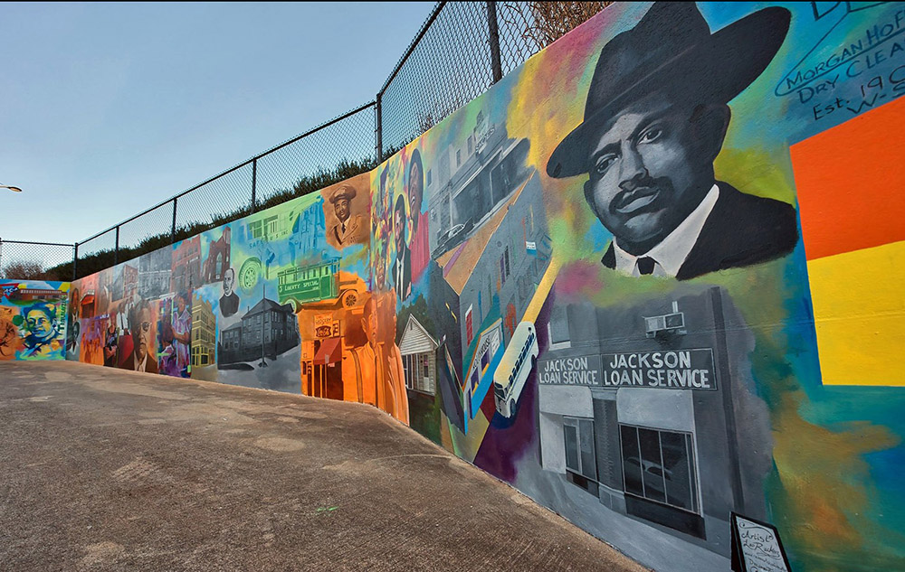 Depot Street mural