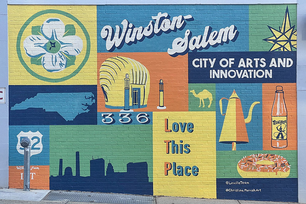 Linville Team mural