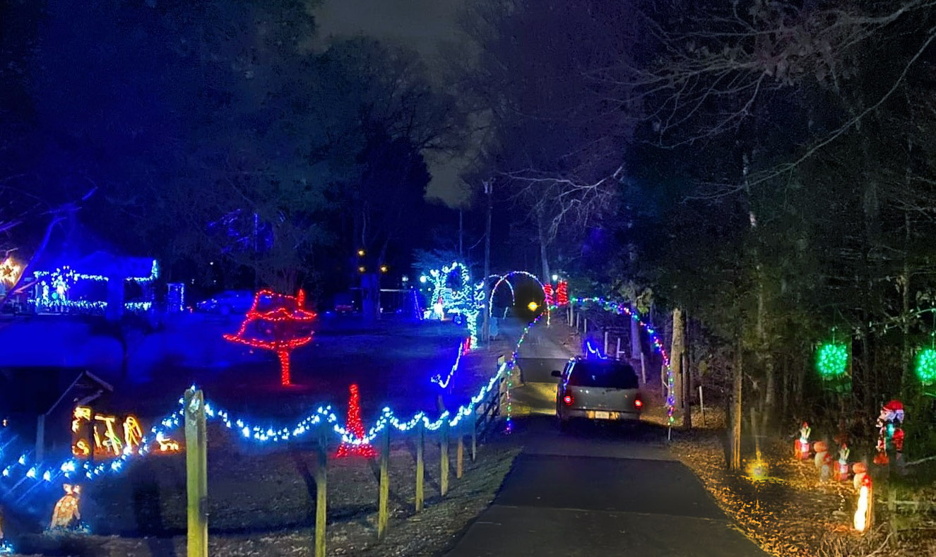 Jonestown road Christmas lights