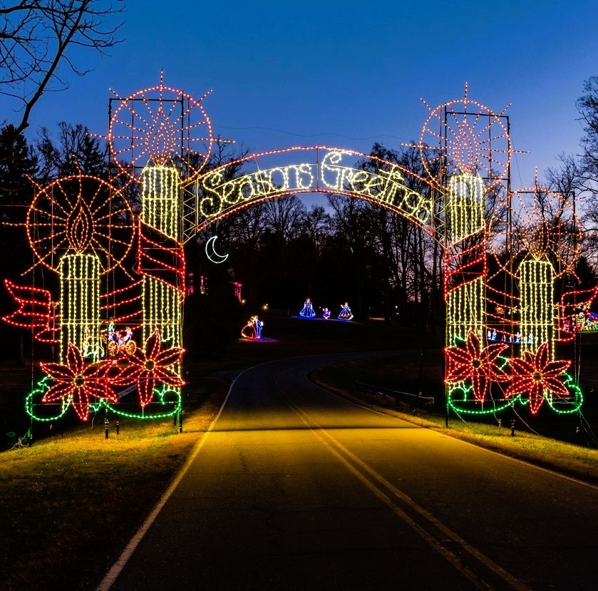 Tanglewood Festival of Lights entrance