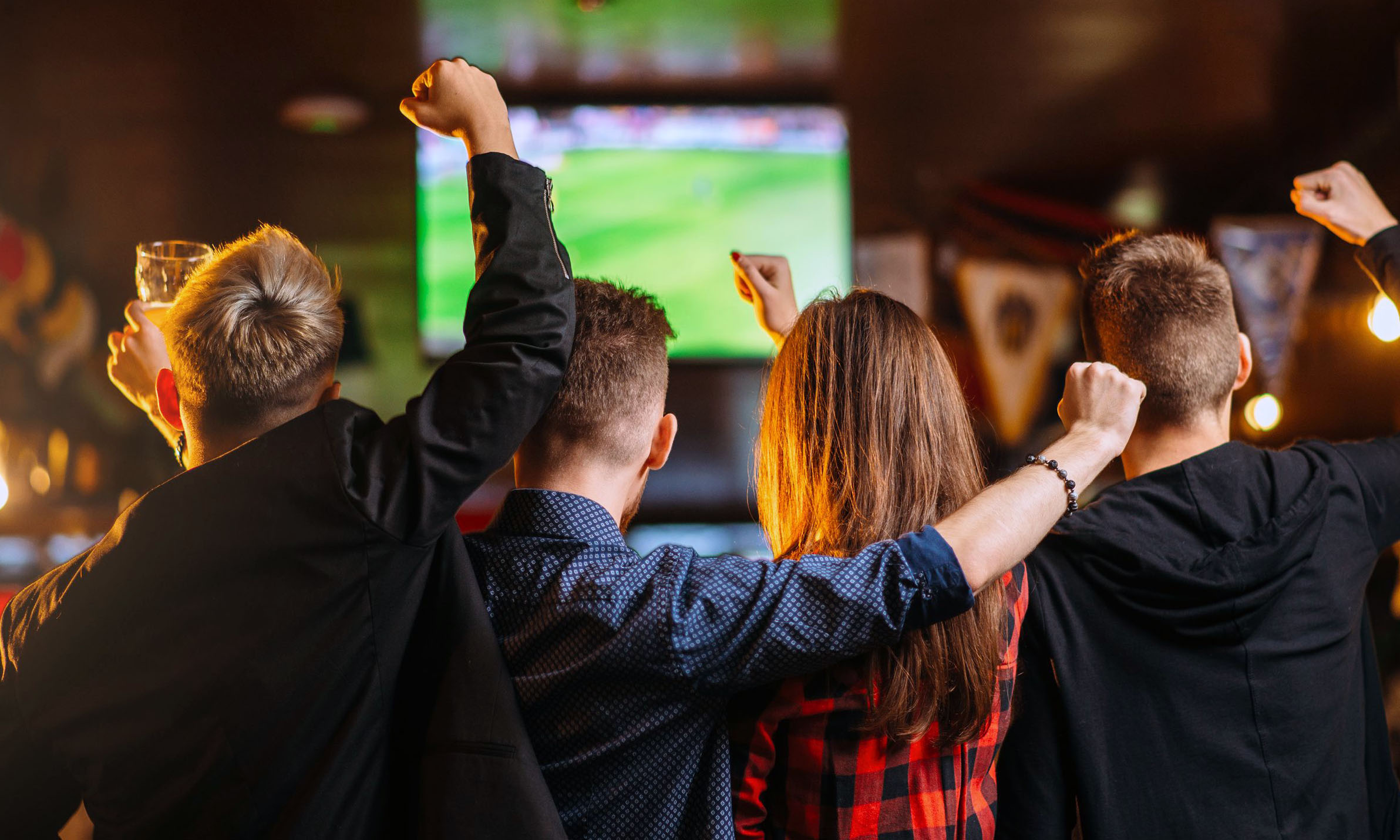 Sport Bar Soccer Match