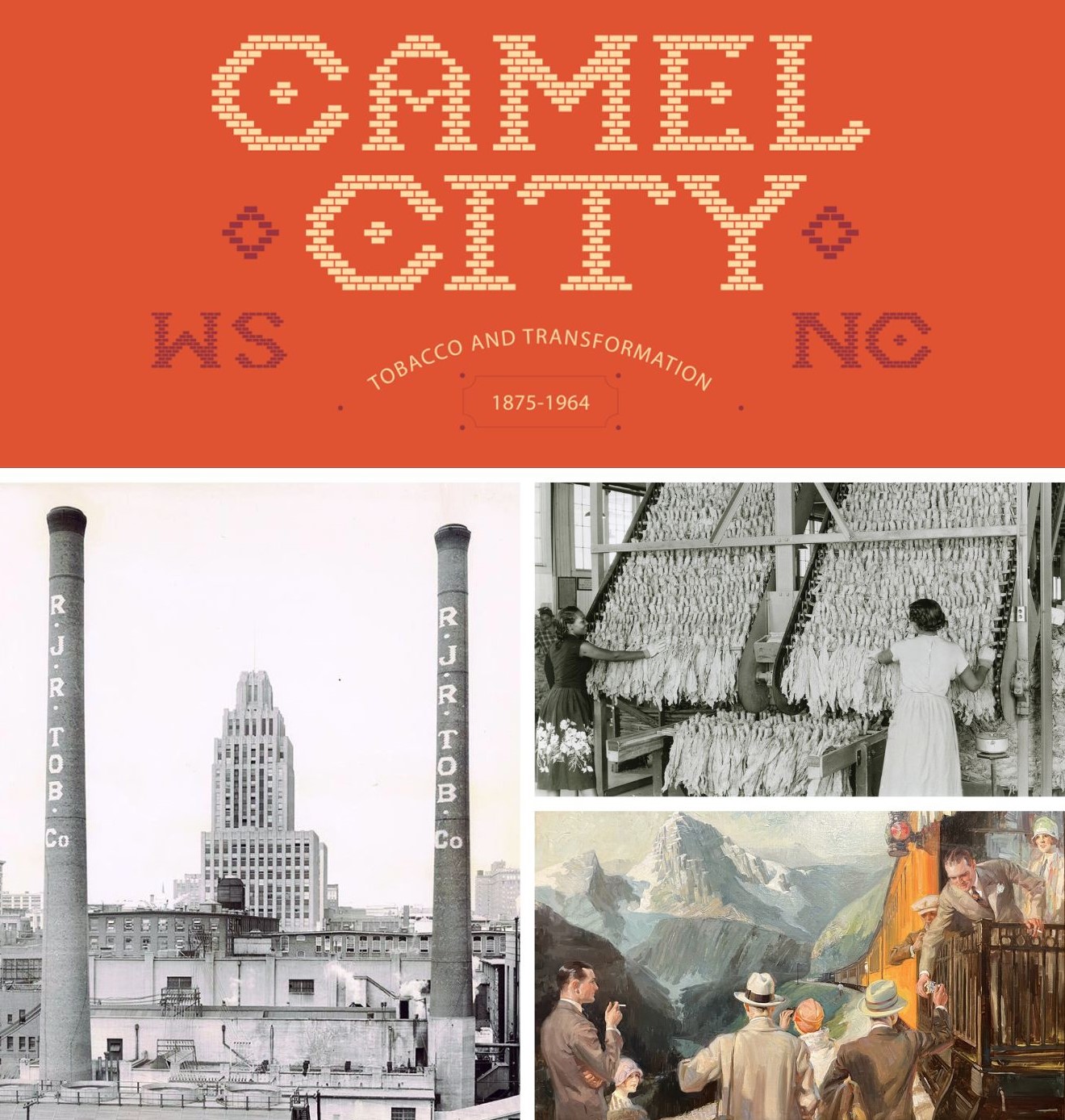 Camel City exhibit image collage