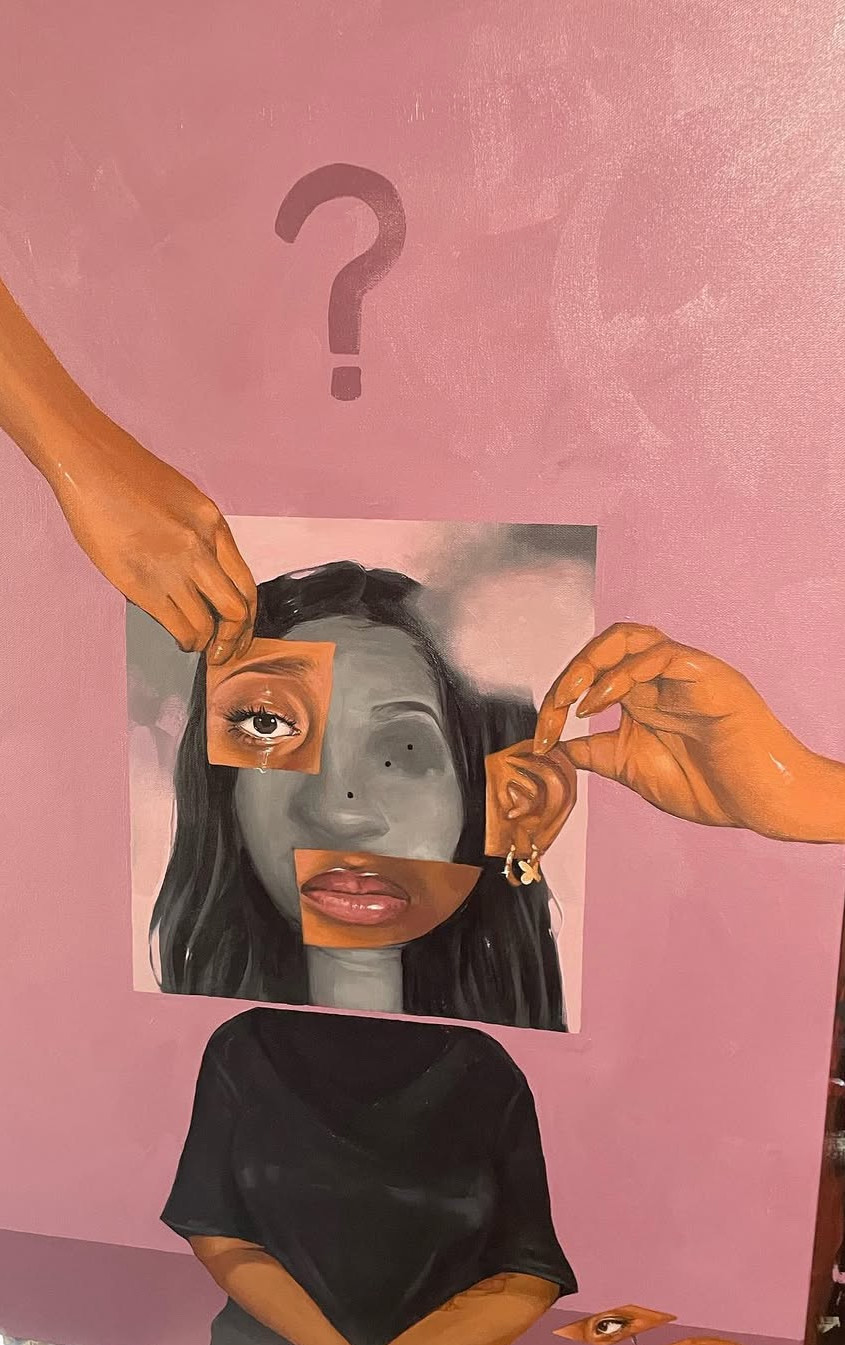 A piece of art by Winston-Salem local artist, Made by Nalia.