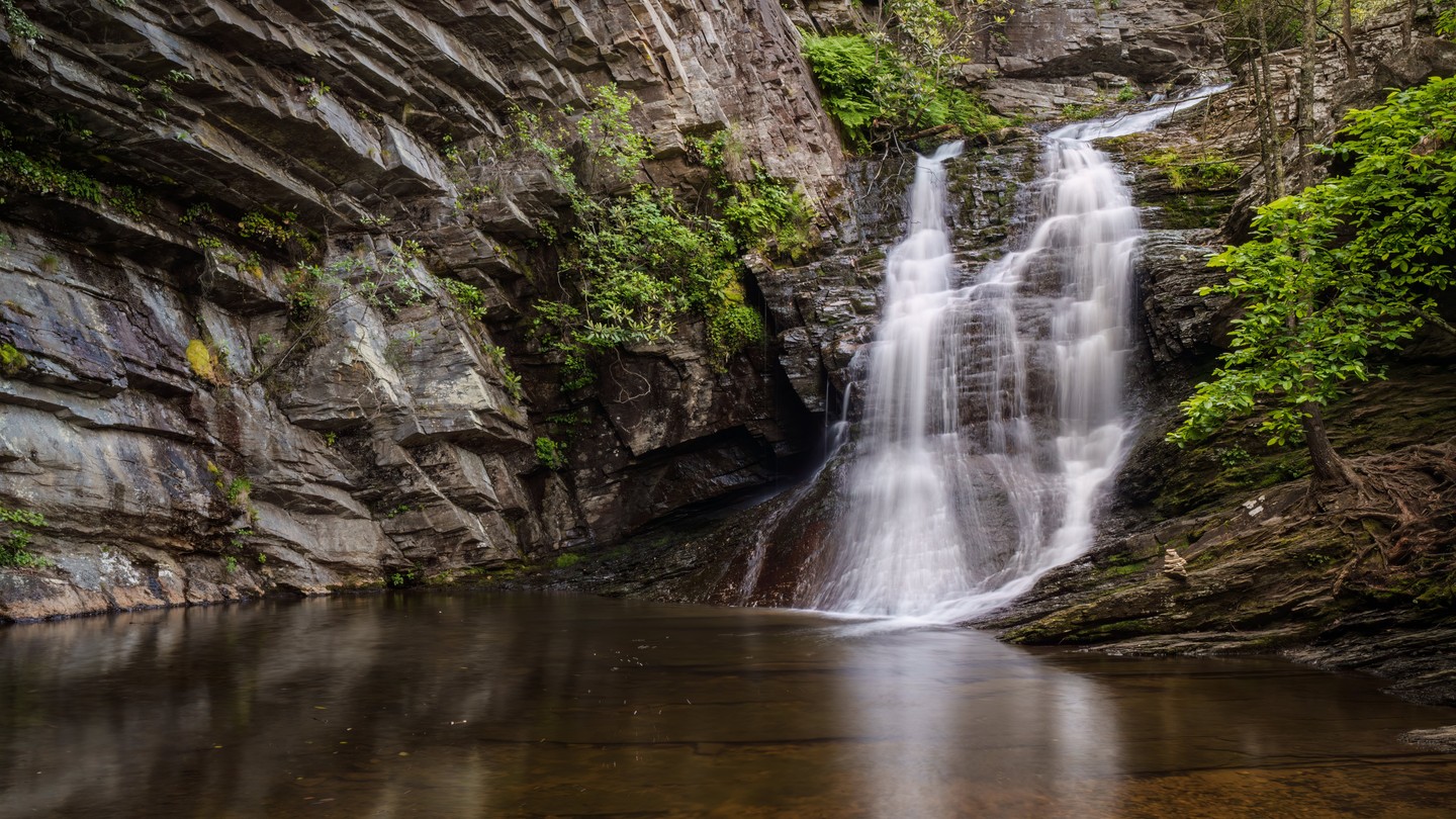 Lower Cascades Falls at Hanging Rock State Park
