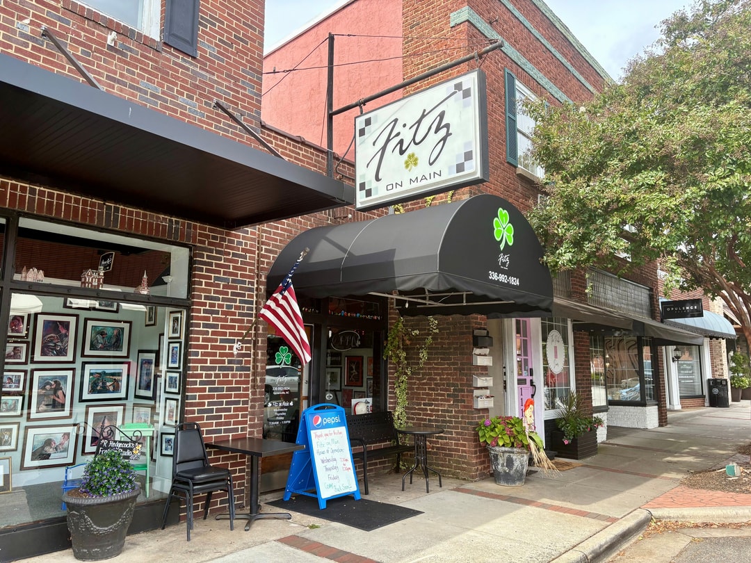 The exterior of Fitz on Main, a restaurant in downtown Kernersville.