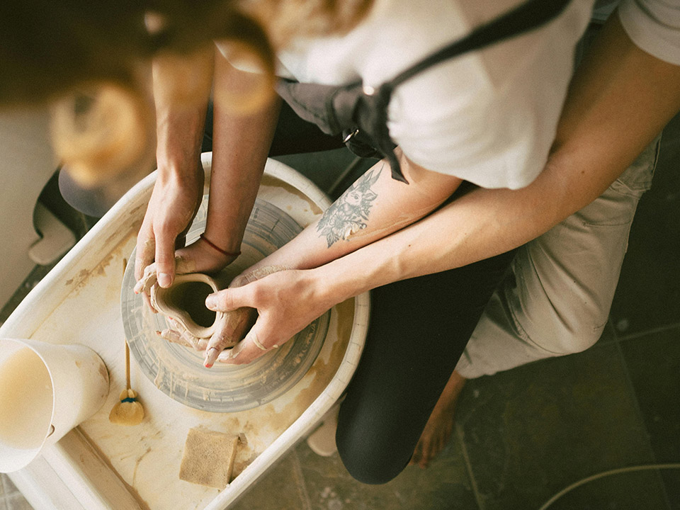 Pottery wheel class in Winston-Salem