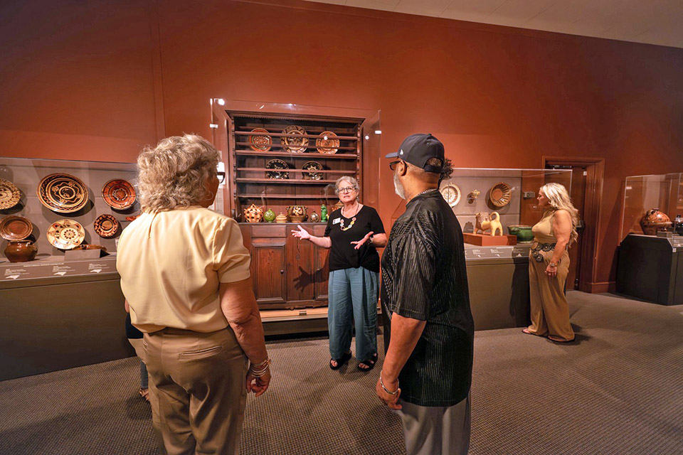 A tour of the Ceramic Gallery, one of the open spots to Old Salem ticket holders