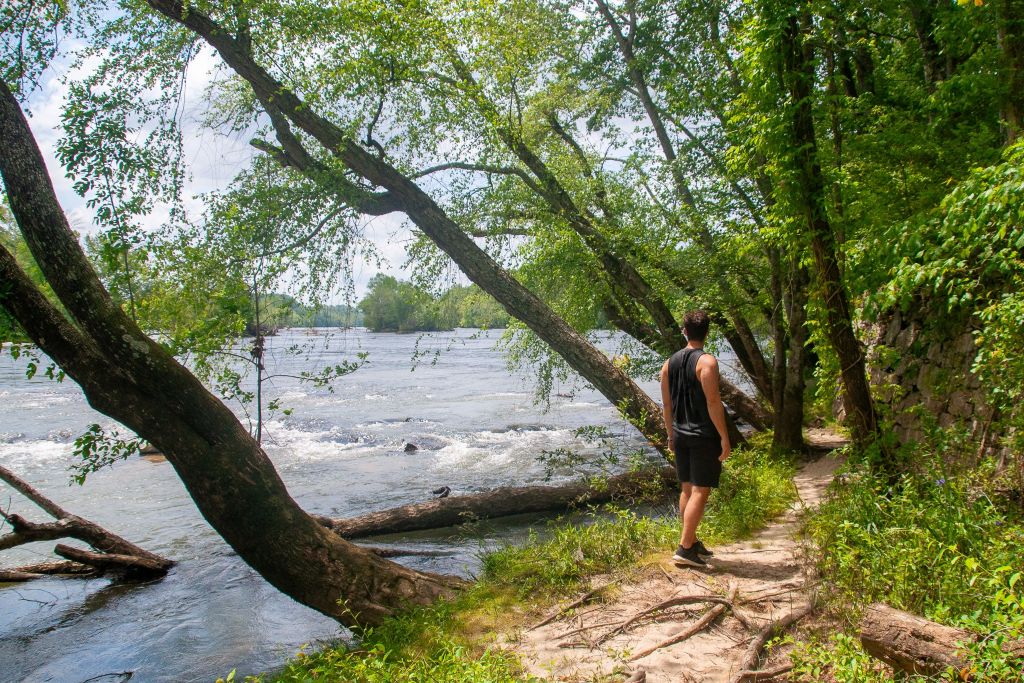 Bean Shoals Canal Trail at Pilot Mountain