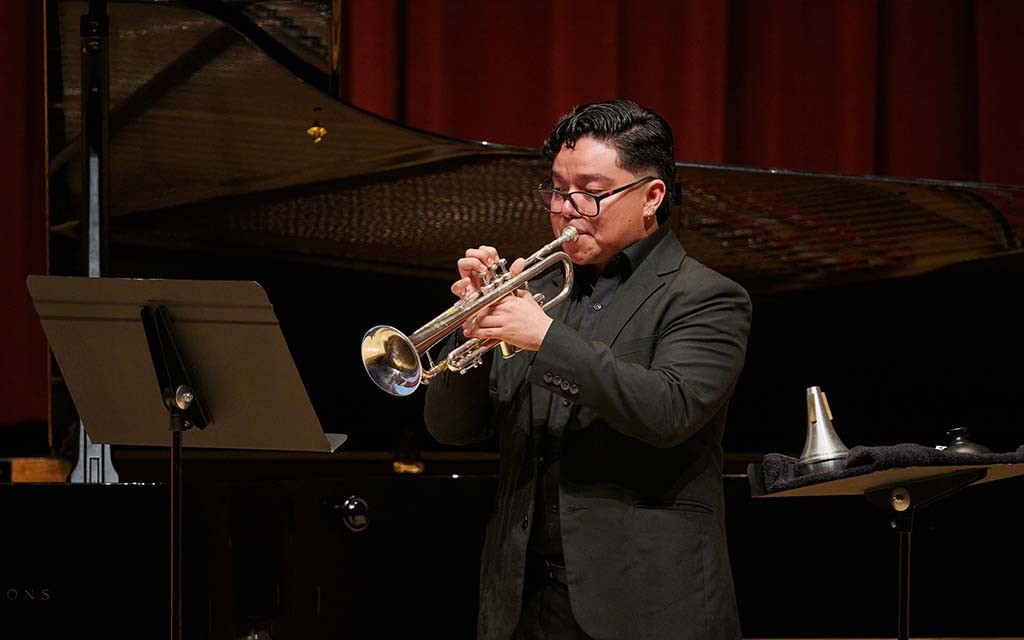 UNCSA Trumpet Students in Recital Photo