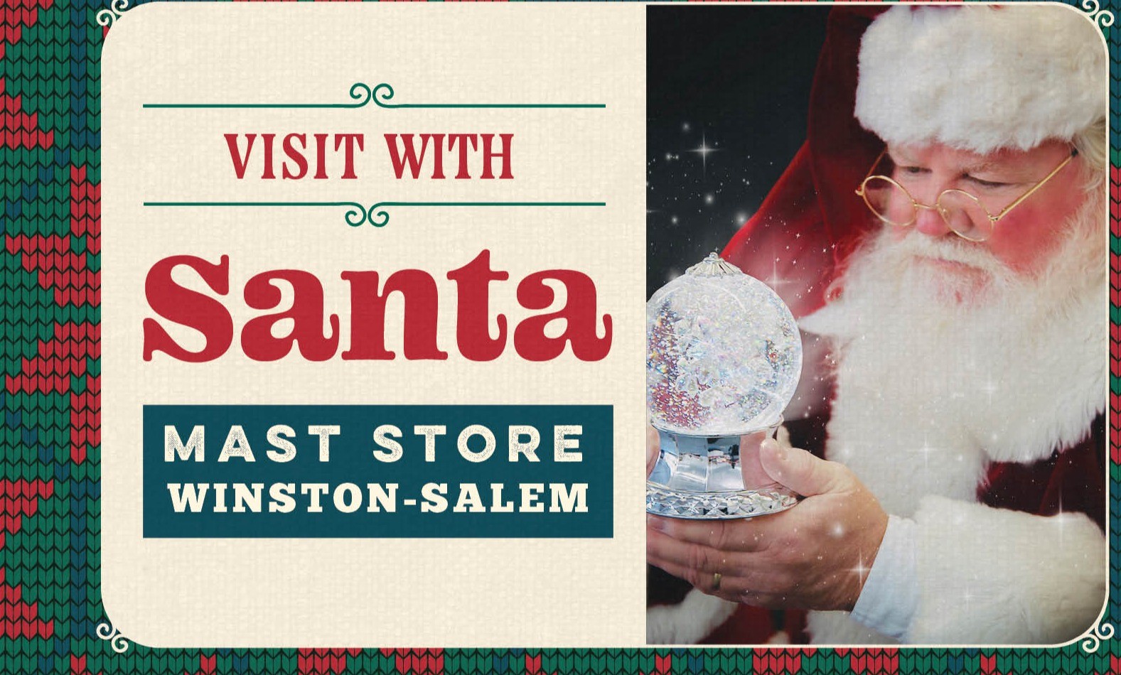 Santa Welcomes You &amp; Your Wishes at Mast Store Winston-Salem Photo
