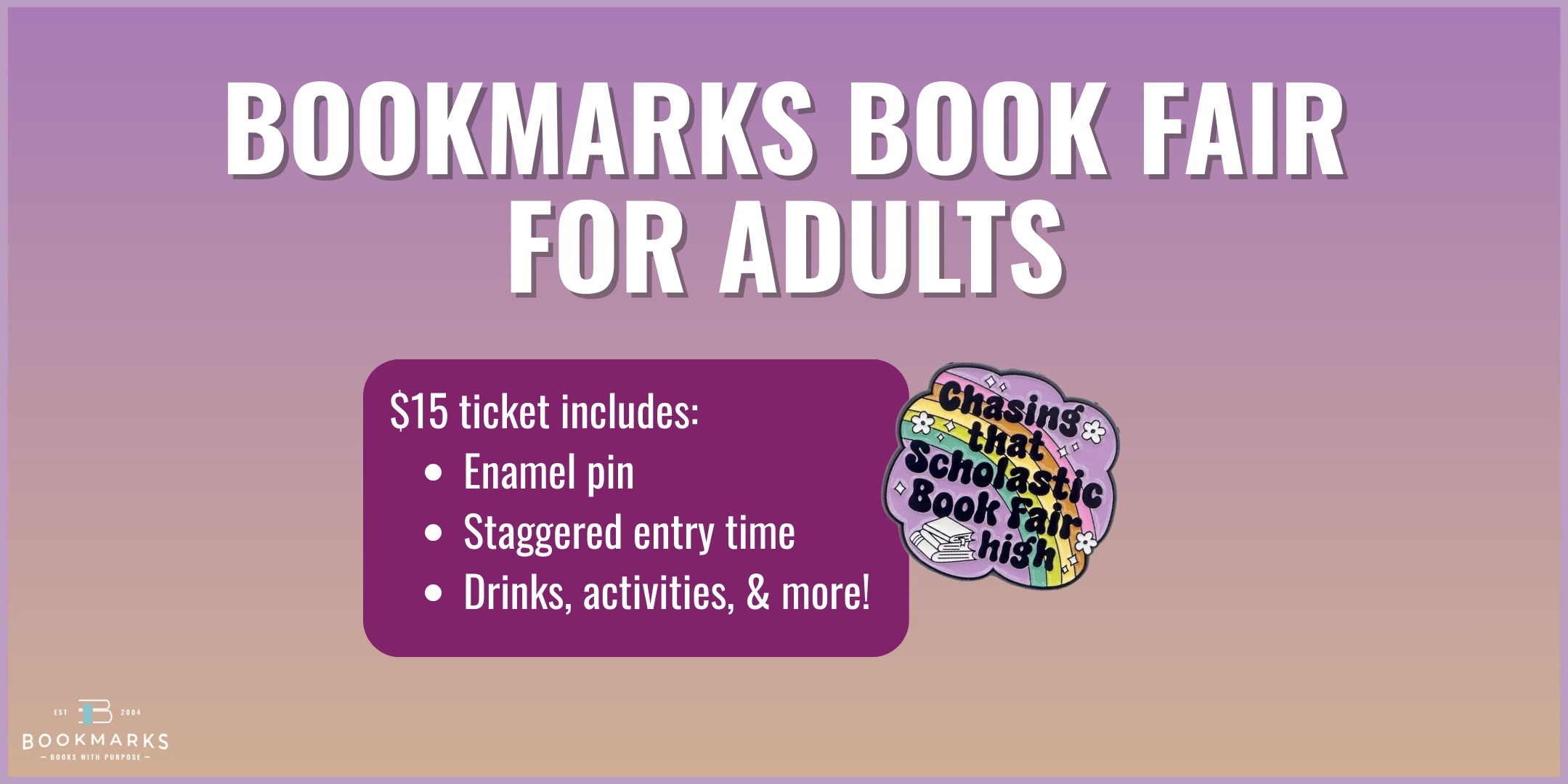Bookmarks Book Fair for Adults Photo