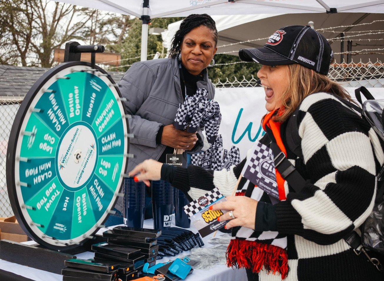 NASCAR Clash Fanfare at Merschel Park Photo