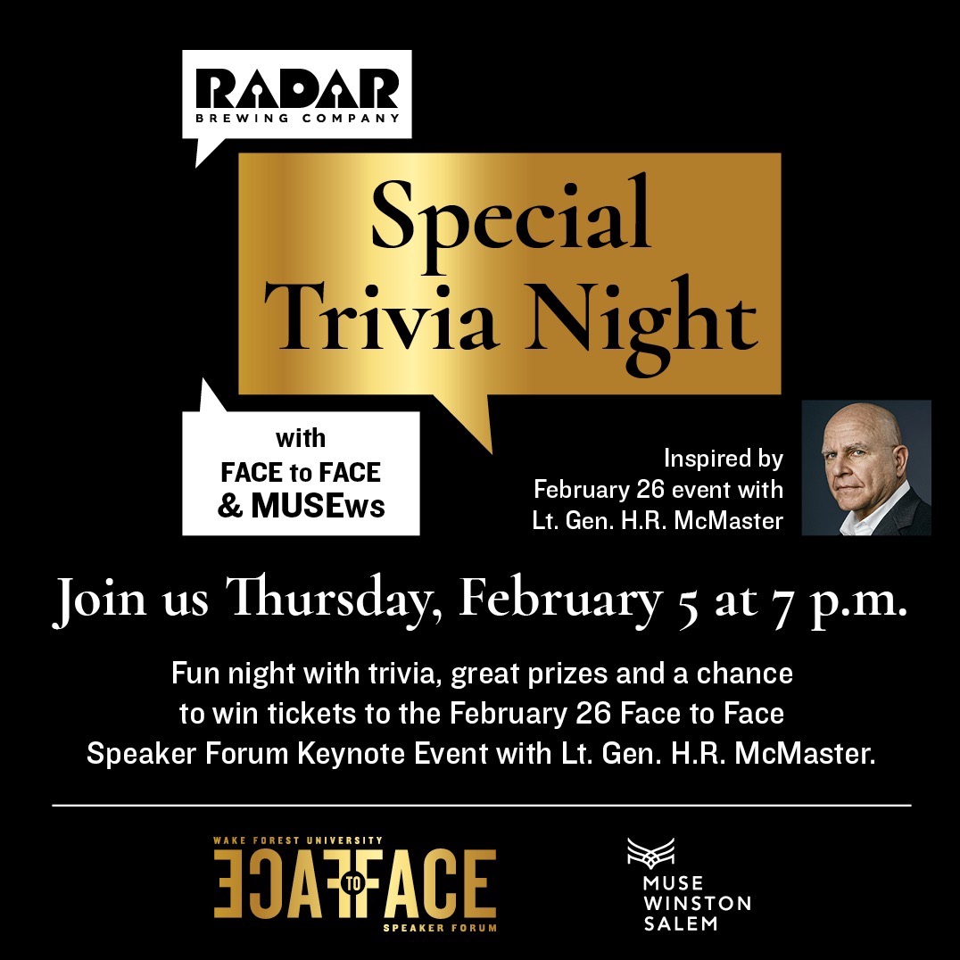 Face to Face &amp; MUSE present Lt. Gen. H.R. McMaster Trivia Night Photo