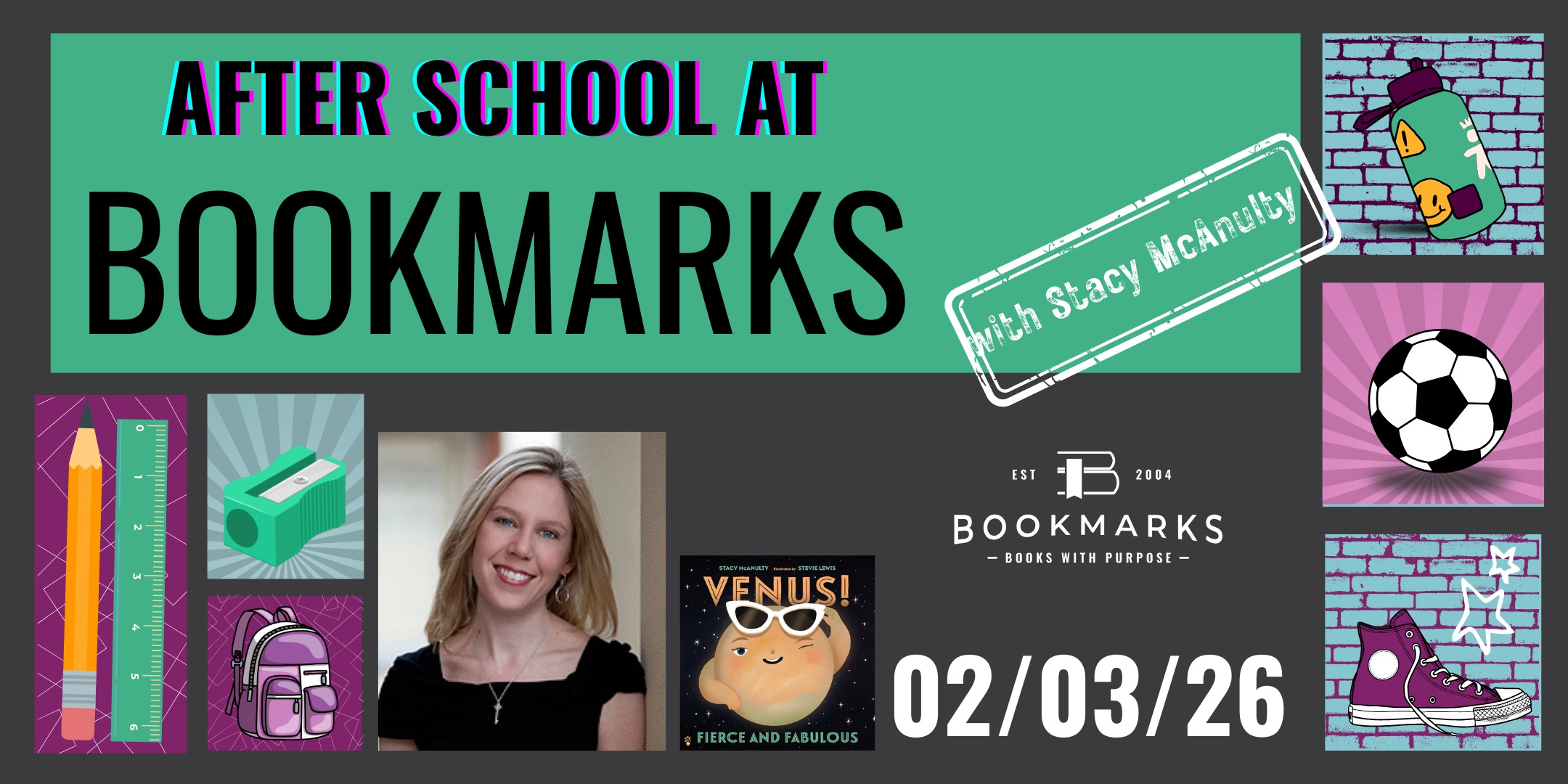 After School at Bookmarks with Stacy McAnulty Photo