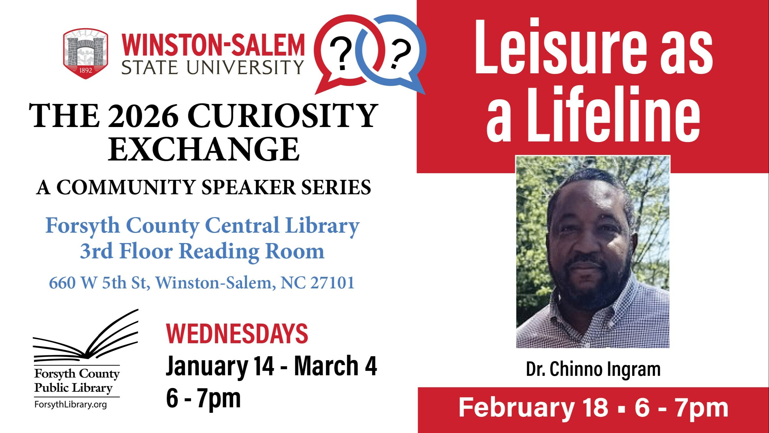 Leisure as a Lifeline - Community Speaker Series Photo