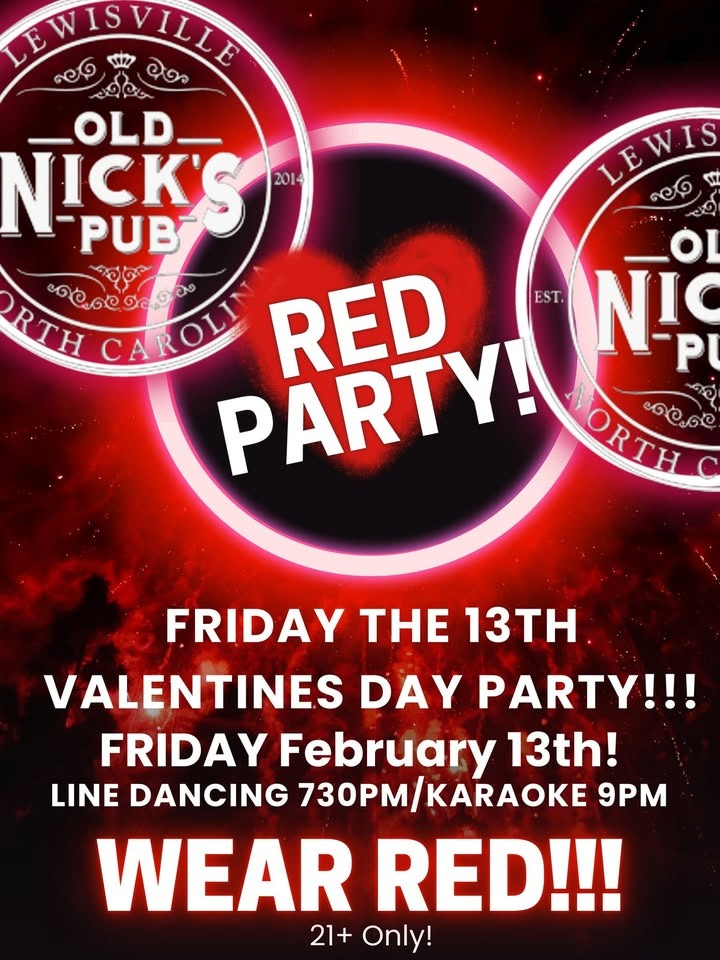 Friday the 13th Valentine's RED Party Photo