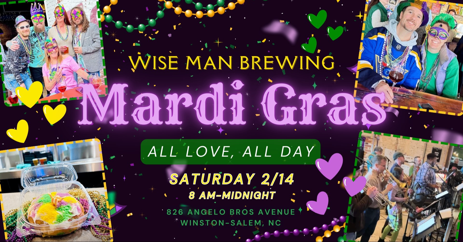 Wise Man Brewing Mardi Gras: All Love, All Day! Photo