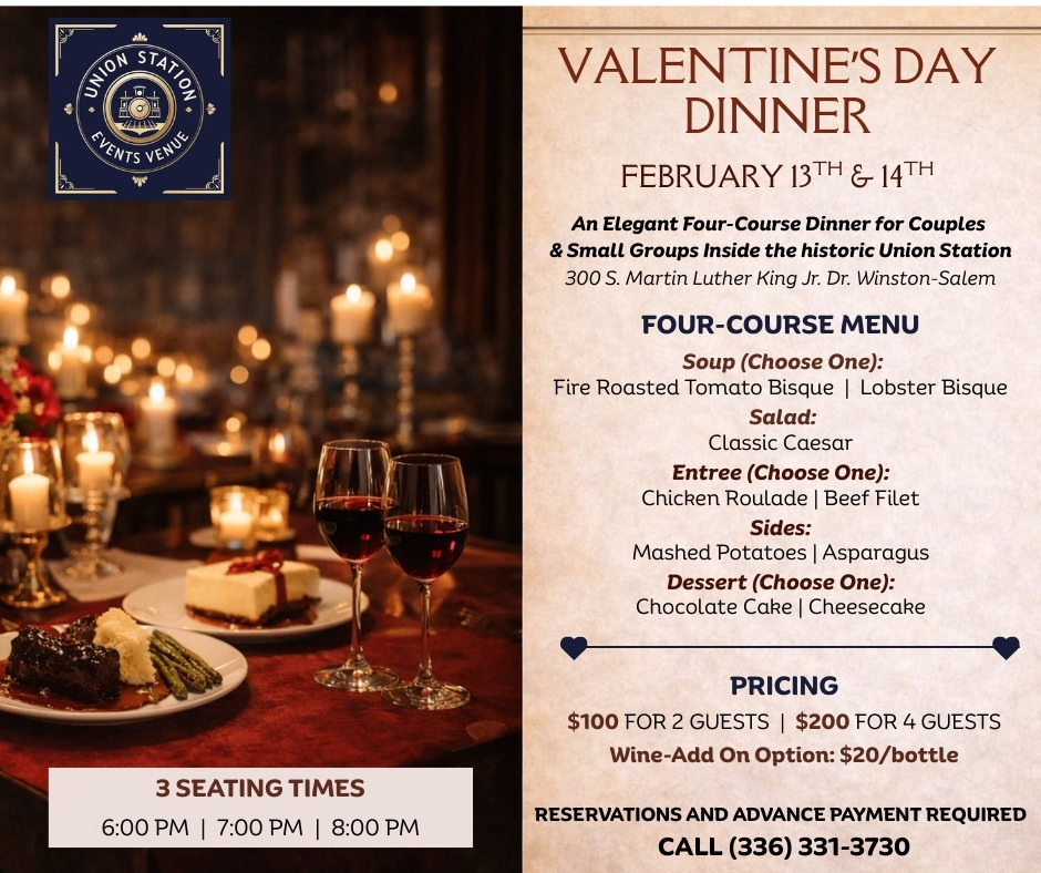 Valentines Day Dinners - Two Nights / 3 Seatings Photo