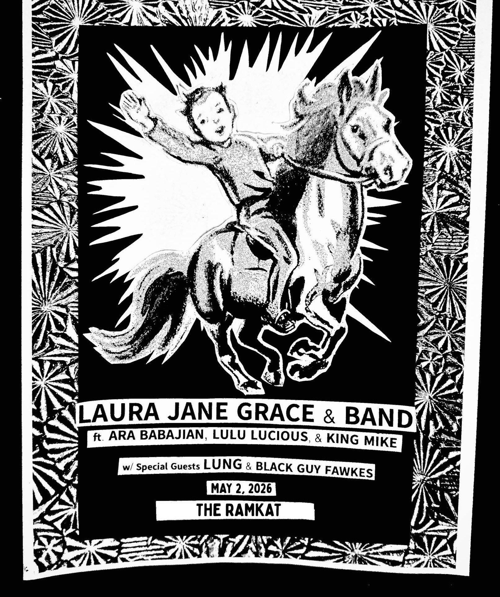 Laura Jane Grace &amp; Band | LUNG | Black Guy Fawkes Photo