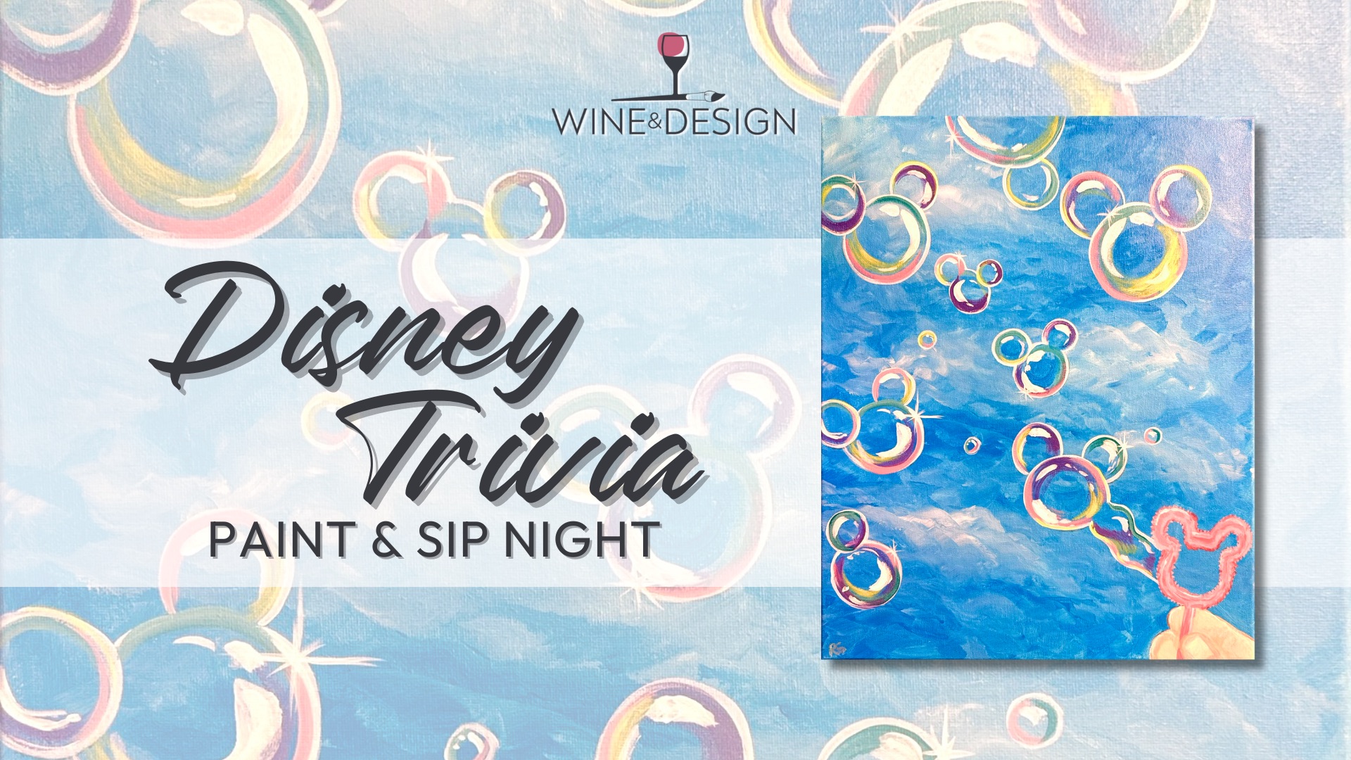 Disney Trivia Paint and Sip Night Photo
