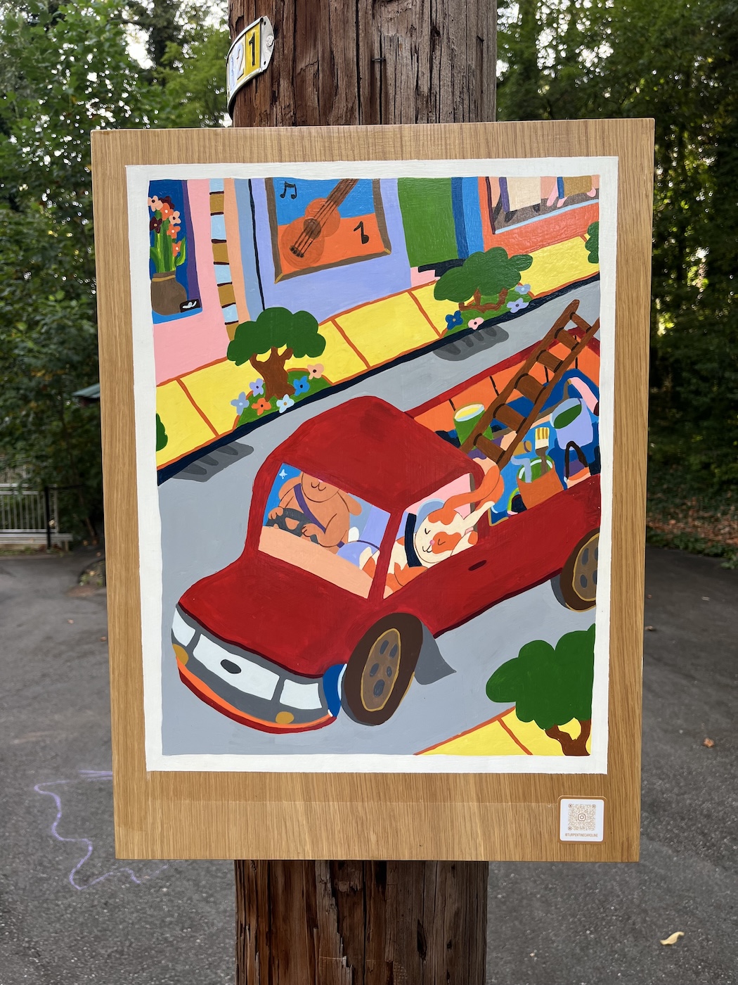 Art in the Park: Cardboard Illustrations Photo