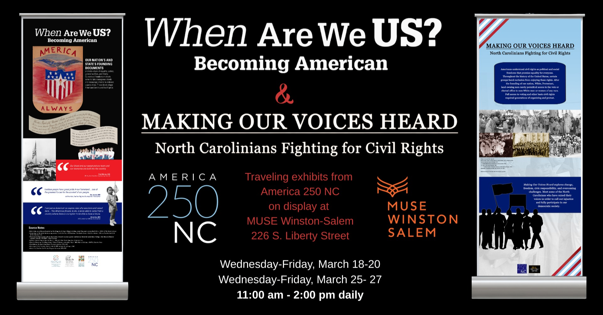 America 250 North Carolina Traveling Exhibits Photo