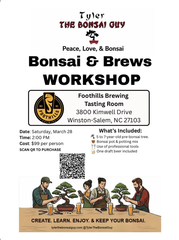 Bonsai &amp; Brews Photo