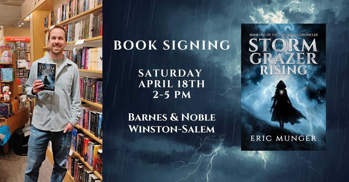 Eric Munger – Storm Grazer Rising Book Signing at Barnes &amp; Noble Photo
