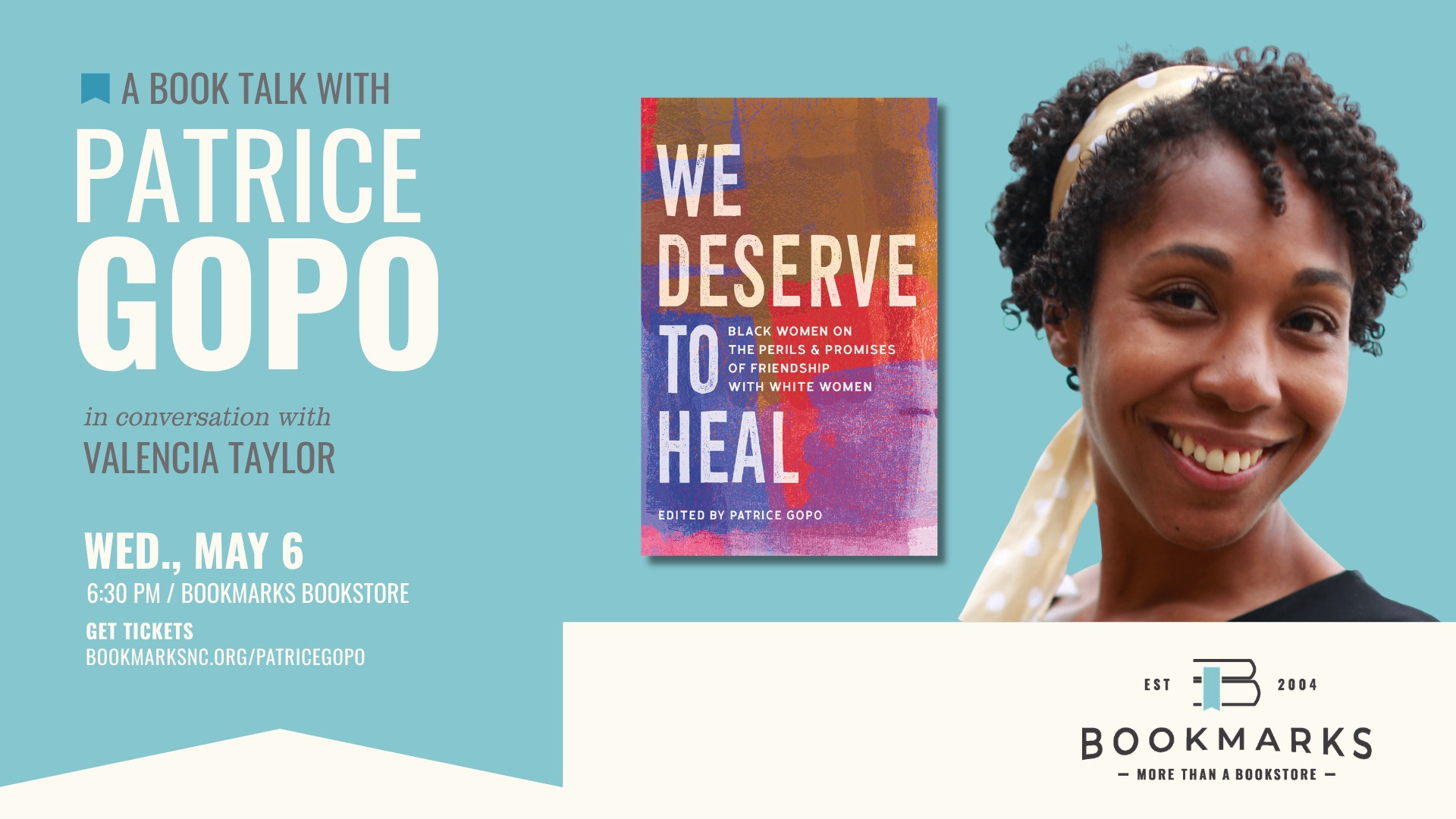 A Book Talk with Patrice Gopo Photo