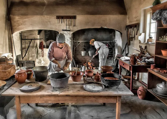 Old Salem interpreters in the Tavern Museum