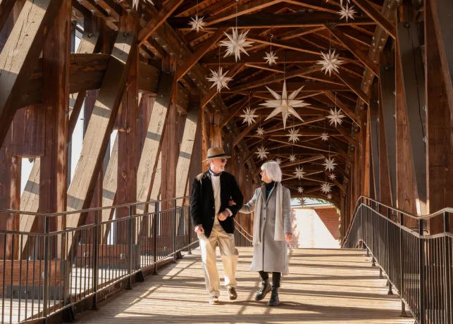Old Salem Heritage Bridge Holiday Moravian Stars