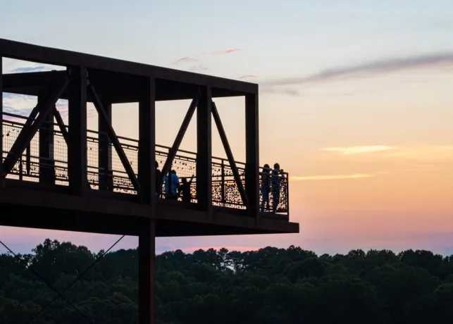Quarry Park platform sunset