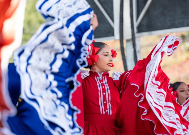 Hispanic League Fiesta dancers