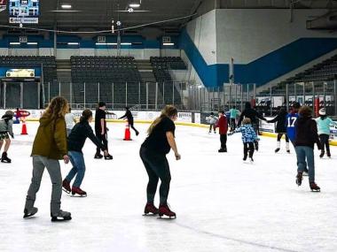 ice skating at the fairgrounds arena