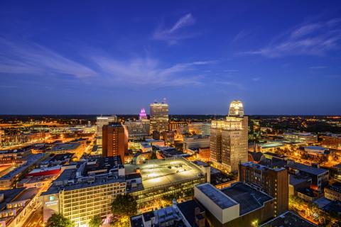 Downtown Nightime Skyline