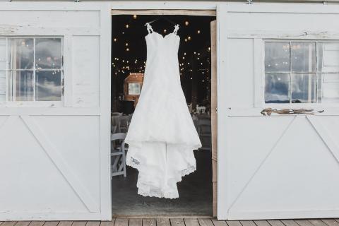 Wedding Dress at the Venue