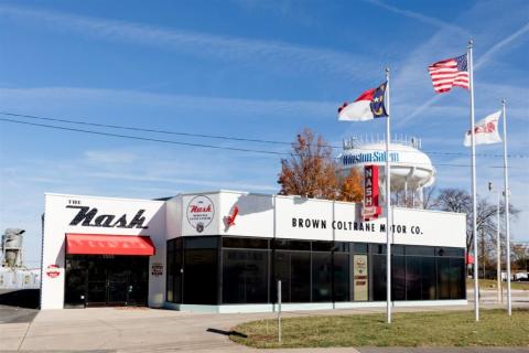 An exterior shot of the Nash Museum, formerly the Winston Cup Museum, in Winston-Salem.