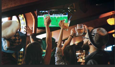 Fans watching sports in Winston-Salem