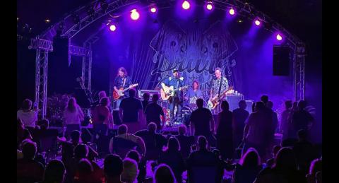 Rock band Drivin' & Cryin' playing a show in the Coalpit