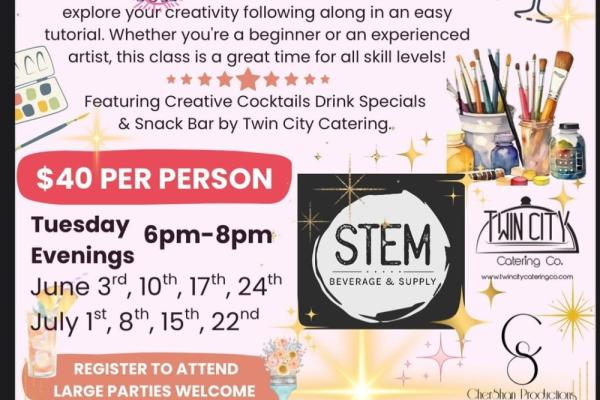 Summer at STEM “Paint & Sip” Photo