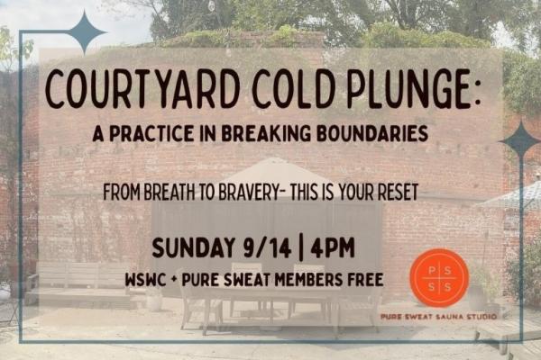 Courtyard Cold Plunge: A Practice in Breaking Boundaries Photo