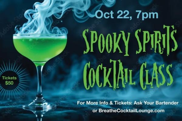 Spooky Spirits Cocktail Class Photo