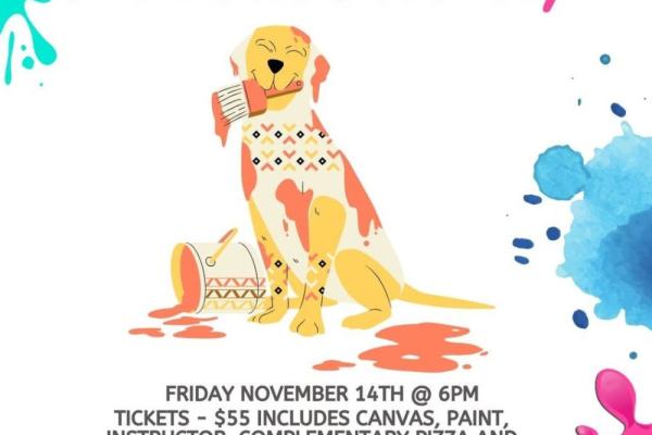 Paint Your Pet Pizza PAWty Photo