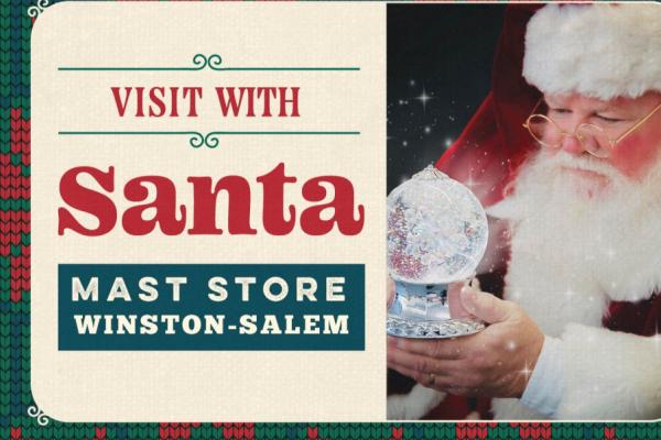 Santa Welcomes You & Your Wishes at Mast Store Winston-Salem Photo