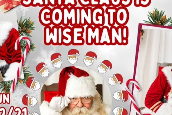 Santa Claus is Coming to Wise Man! Photo