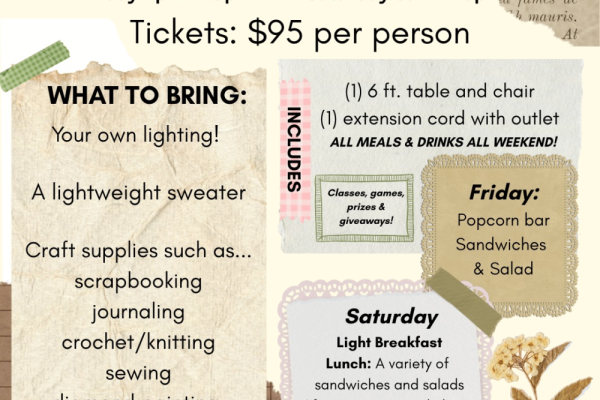 Crafter's Mini-Retreat Weekend Photo