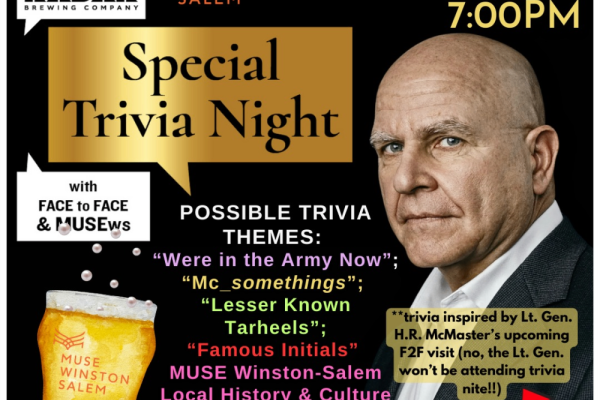 Face to Face & MUSEws present Lt. Gen. H.R. McMaster Trivia Night Photo